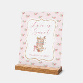 Love est une Faveur de Réception de Mariage au Thé (Angle)