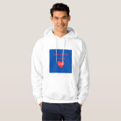 Love Every Child Hart Wit Pullover Hoodie (Voorkant volledig)