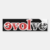 Love Evolve Bumpersticker (Voorkant)
