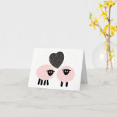 "Love Ewe 2", Carte fantaisiste (Fleur jaune)