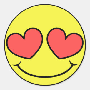 Love Face Ronde Sticker