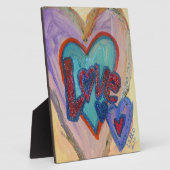 Love Family Hearts Peindre Poème Plaque (Côté)