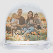 Love & Family Simple Modern Photo Template Custom (Arrière)