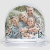 Love & Family Simple Modern Photo Template Custom (Arrière)