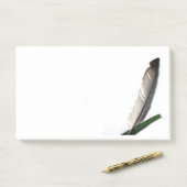 Love Feather Post-it® Notes, 10 po x 6 po (Sur un bureau)
