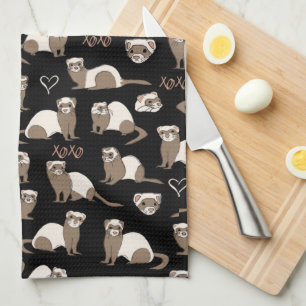 Love Ferret - Black Theedoek