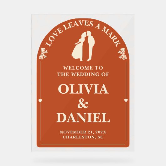 Love Feuille a Mark | Mariage du feuillage d'autom (Recto)