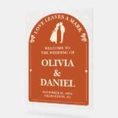 Love Feuille a Mark | Mariage du feuillage d'autom (Angle)