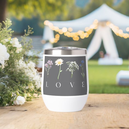LOVE Floral – Impression botanique romantique (Mariage (pivoté))