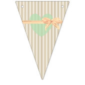 LOVE Floral Rustic Bois Mariage Drapeau (Troisième drapeau)