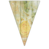 LOVE Floral Rustic Bois Mariage Drapeau (Premier drapeau)