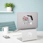 Love Florida 3 Designs, Die Cut Stickers (Ordinateur portable sur le bureau)