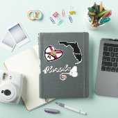 Love Florida 3 Designs, Die Cut Stickers (Couverture iPad)