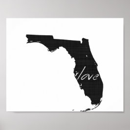 Love Florida Wall Poster
