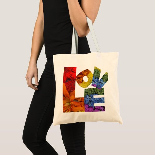 Love Flowers Canvas tas (Voorkant (product))