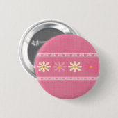 Love Flowers Ronde Button 5,7 Cm (Voorkant /achterkant)