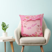 Love Flowers Throw Pillow Kussen (Stoel)