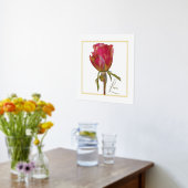 Love Folie Accent Red Rose Print Poster (Laag (Keuken))