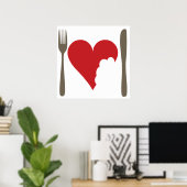 Love food poster (Thuiskantoor)