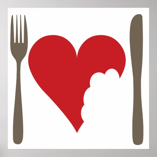 Love food poster (Voorkant)
