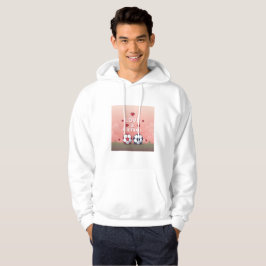 Love & Football - Arte Pixelado Hoodie