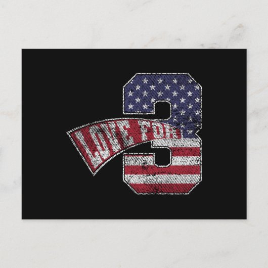 Love for 3  Grungy Version Briefkaart (Voorkant)