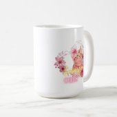 Love for Cats Mug – Cute Floral Kitten Coffee Cup  (Devant droit)