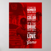 Love for the Game Poster with Your Image (Devant)