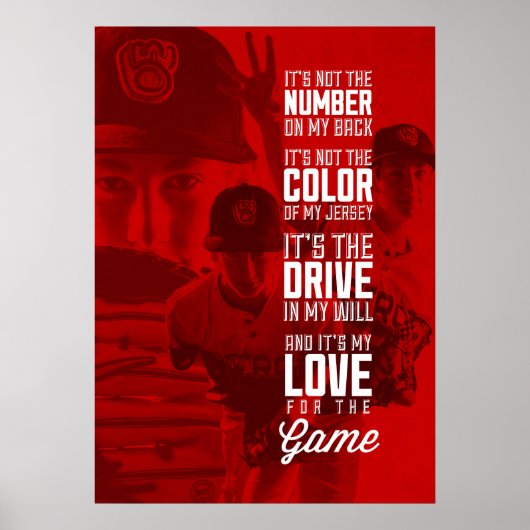 Love for the Game Poster with Your Image (Devant)