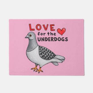 Love for the Underdogs – Fußmatte mit Taube Deurmat