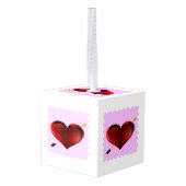 Love Forever Stamp Cube Ornament (Achter hoekig)