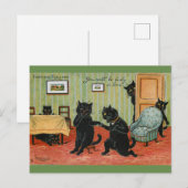 Love Fortune Telling by Louis Wain Briefkaart (Voorkant / Achterkant)