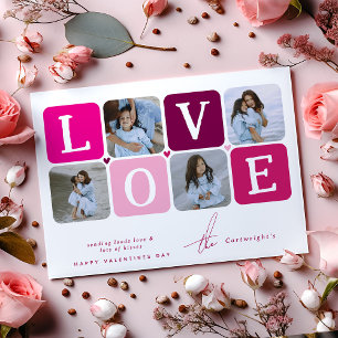 LOVE Foto Blok Valentijnsdag Feestdagenkaart