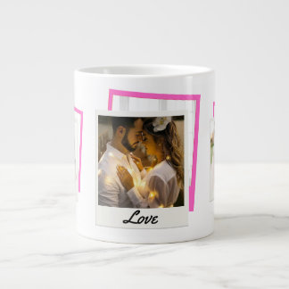 "Love" foto Collage Extra Grote Beker