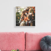 'Love' Foto van aangepast paar Canvas Afdruk (Insitu (Woonkamer))