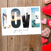 LOVE Fotocollage Wenskaart Bedankkaart