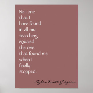 "Love found me" Afdrukken Poster