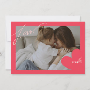 Love Frame Photo Valentine Cartes