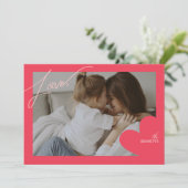 Love Frame Photo Valentine Cartes (Debout devant)