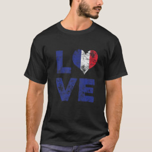 Love France Flag T-shirt