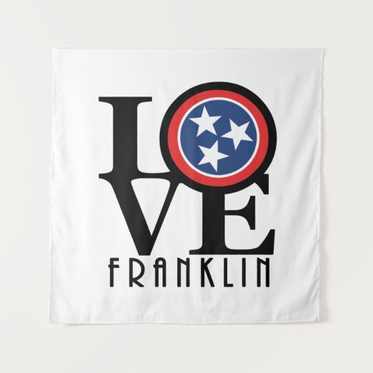 LOVE Franklin Tennessee Wandkleed (Voorkant)