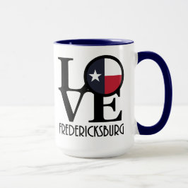 LOVE Fredricksburg Texas 15oz Mok
