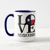 LOVE Fredricksburg Texas 15oz Mok (Links)