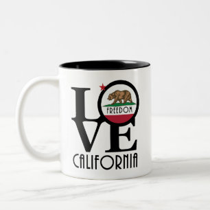 LOVE Freedom California 11oz Tweekleurige Koffiemok