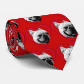 Love French Bulldog cravate (Roulé)