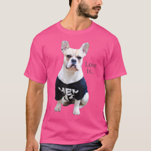 Love French Bulldog Frenchie mama Dad Dog Puppy Pe T-shirt