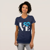 Love French Horn T shirt (Voorkant volledig)