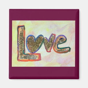 Love Fresh Spring Art Painting Magnet Magneet
