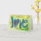 Love Fresh Spring Greeting Card ou Cartes de Notes (Fleur jaune)