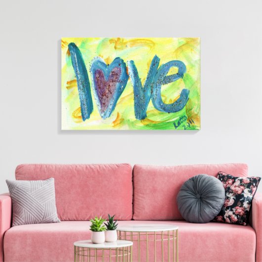 Love Fresh Spring Painvas Print (Insitu (Woonkamer))